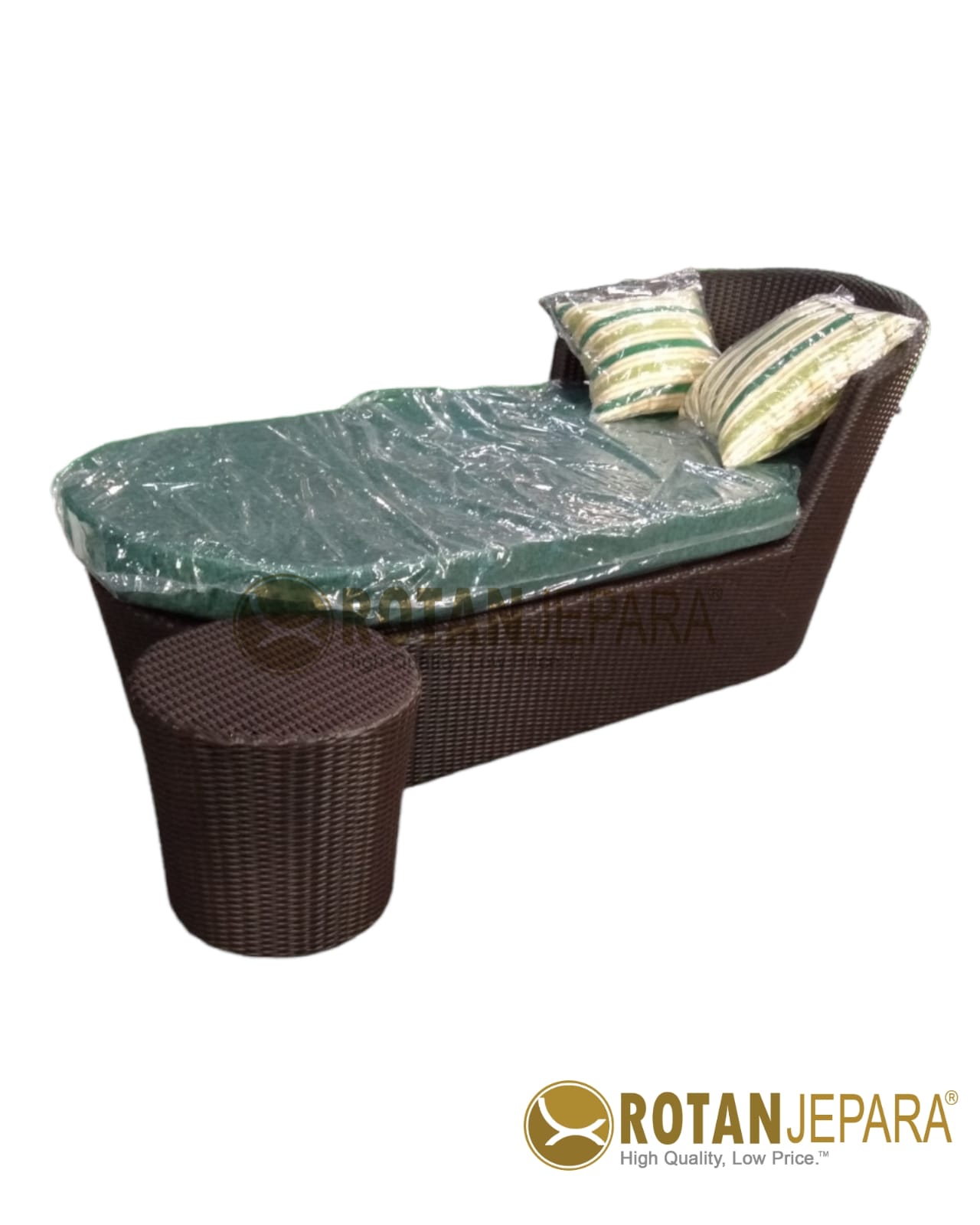 Brown Jifbw Woven Sunbed Garden Furniture Brown Jifbw Woven Sunbed Garden Furniture