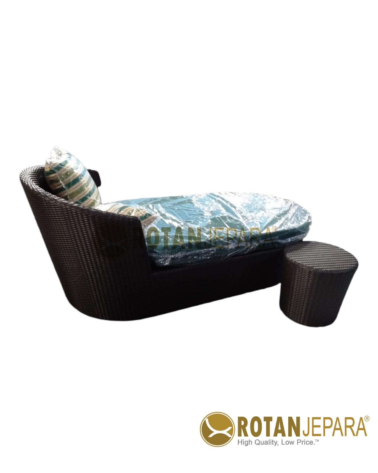 Brown Jifbw Woven Sunbed Garden Outdoor Furniture Brown Jifbw Woven Sunbed Garden Outdoor Furniture