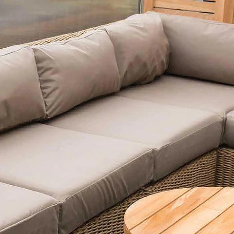 Enceng Corner Sofa with Cushion Quickdry foam sunbrella Fabric Enceng Corner Sofa with Cushion Quickdry foam sunbrella Fabric