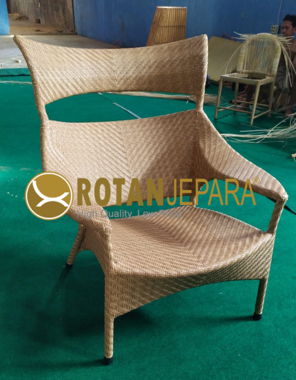 Honey Chaise Lounge Wicker Synthetic Bali Beach Club Furniture Outdoor