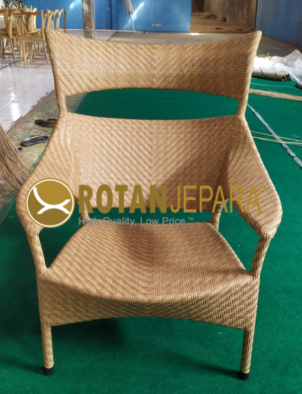 Honey Chaise Lounge Wicker Synthetic Beach Club Bali Furniture Resort