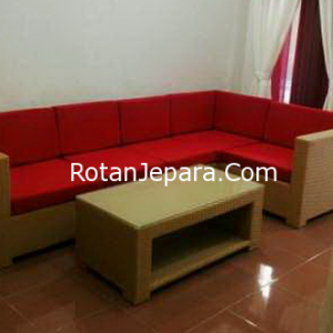 Kursi Apartemen ruang tamu set furniture sintetis