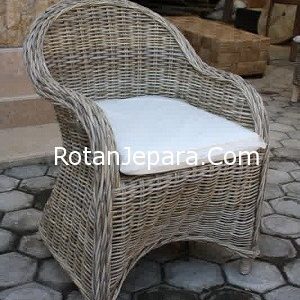 Kursi makan hotel kobo grey mebel rotan