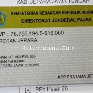 LEGALITAS PERUSAHAAN CV. ROTAN JEPARA