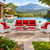 Luxury Poolside Lounge with Mountain Views