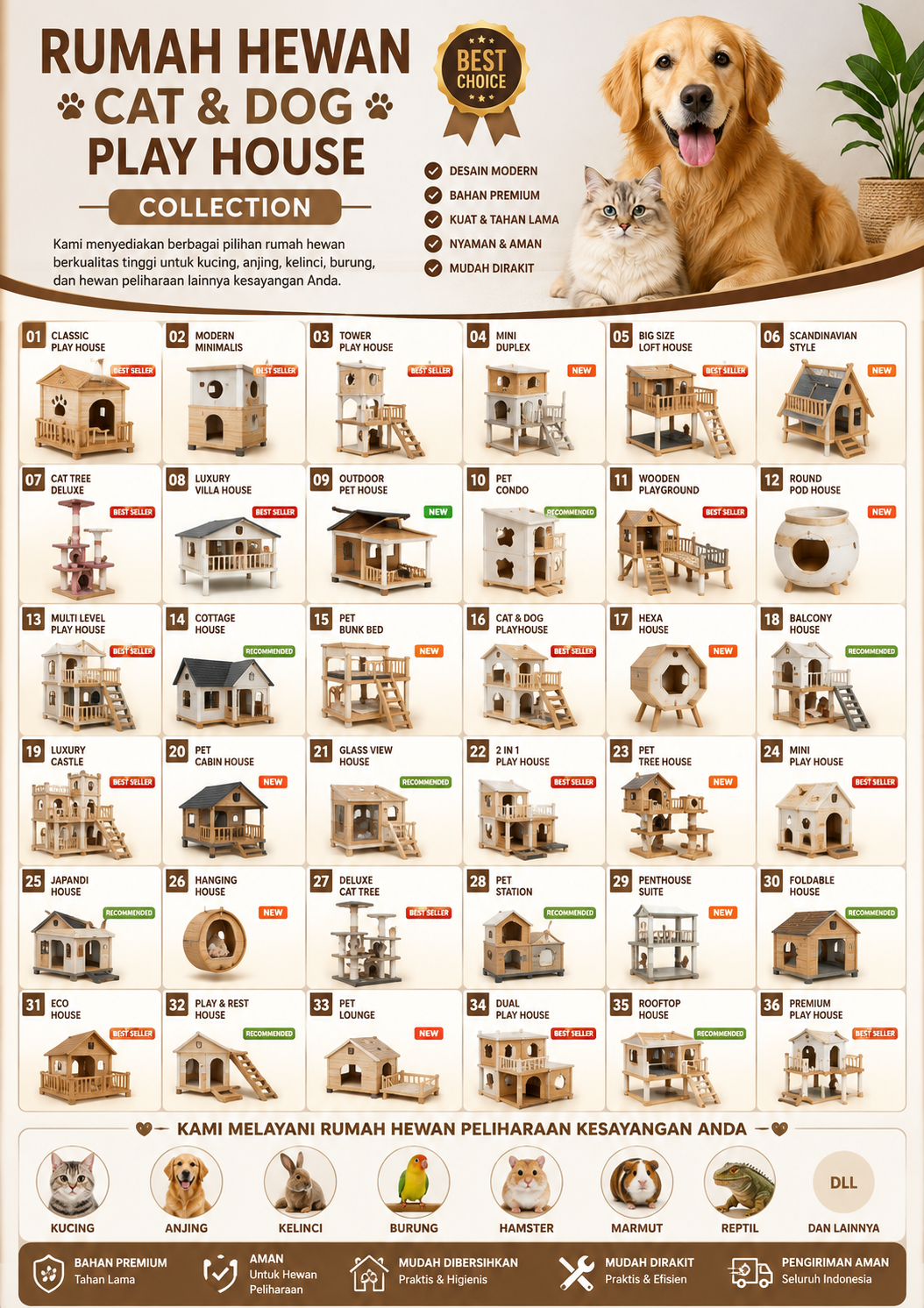 Pet House Playhouse Catalog Poster Pet House Playhouse Catalog Poster