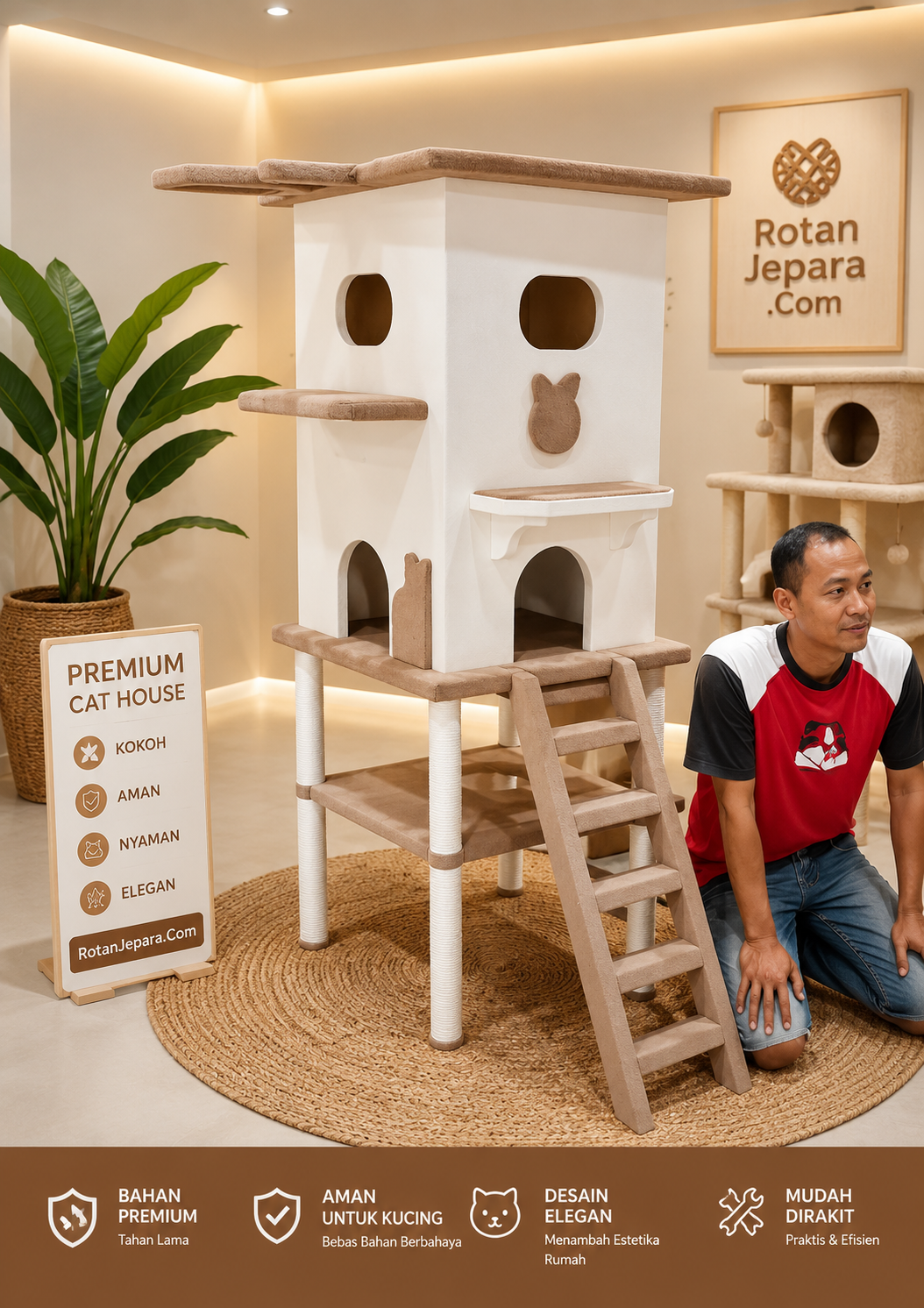 Premium Cat House Showroom Display Premium Cat House Showroom Display