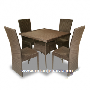 Rocking dining set synthetic