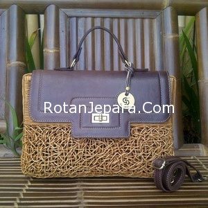 Tas Kerajinan rotan asli dan kulit original