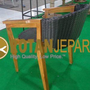 Dubai Teak Wicker Arm Chair Apartment Furniture