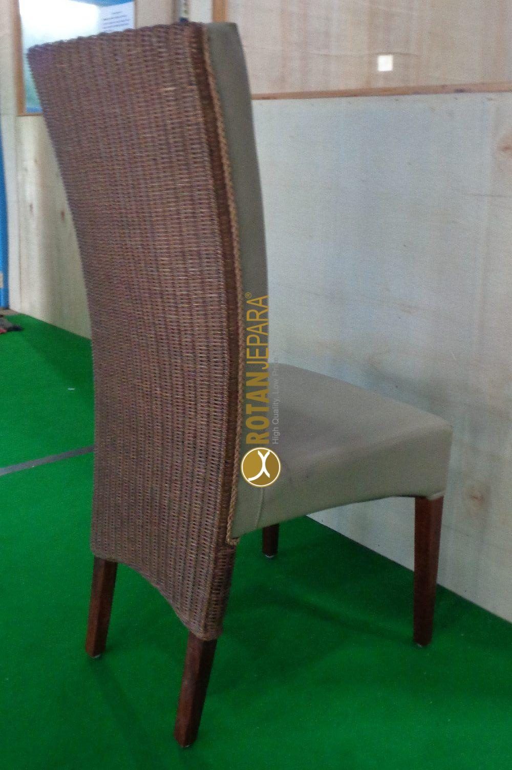 Natural rattan woven upholstery chair indoor furniture apartment