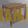 Vintage Side Table Wicker Pool Furniture