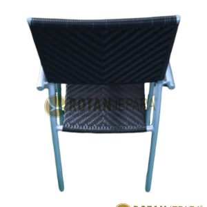 Aluminum Woven Dining Arm Chair Outdoor Resort Jifbw