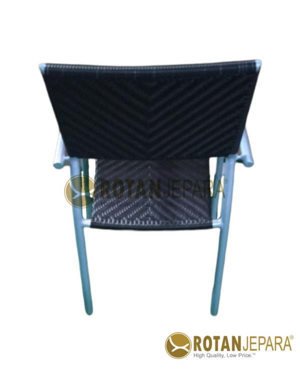 Aluminum Woven Dining Arm Chair Outdoor Resort Jifbw