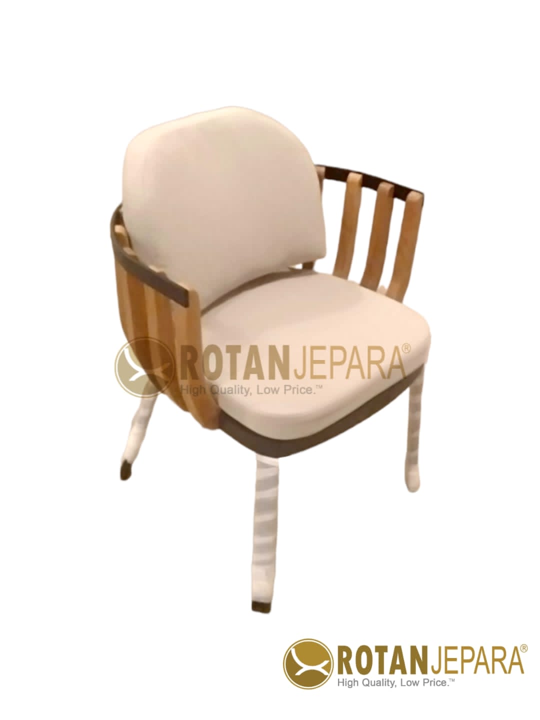 Iron Teak Jifbw Arm Dining Chair Cafe