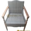 Jifbw Chat Teak Woven Arm Chair for Living Hotel Area