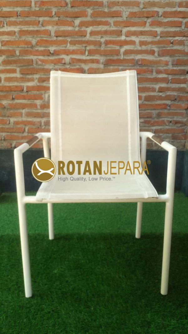Aluma Arm Chair Batyline Sling For Custom Outdoor Furniture