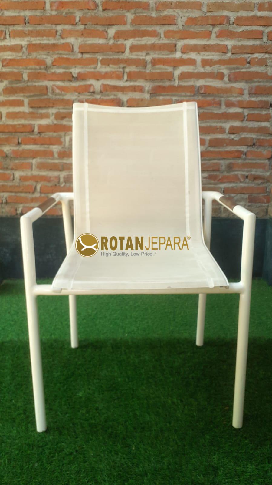 Aluma Arm Chair Batyline Sling For Custom Outdoor Furniture