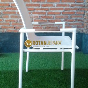 Aluma Arm Chair Batyline Sling For Villa Outdoor Furniture