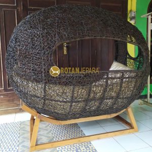 Daybed Andara Teak Wicker Patio Furniture Apartmen Outdoor Synthetic
