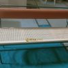Dubay Bench Rattan with Upholstry Metal Furniture