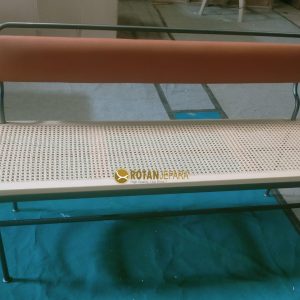 Dubay Bench Rattan with Upholstry Metal Furniture