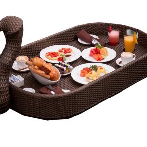 Duck floating tray for hotel outdoor swimming pools
