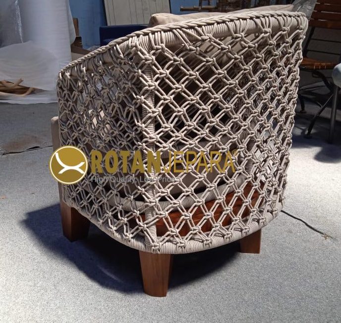 Elzer Chat Arm Chair Rope Luxurious for Patio Pavilium Elzer Chat Arm Chair Rope Luxurious for Patio Pavilium