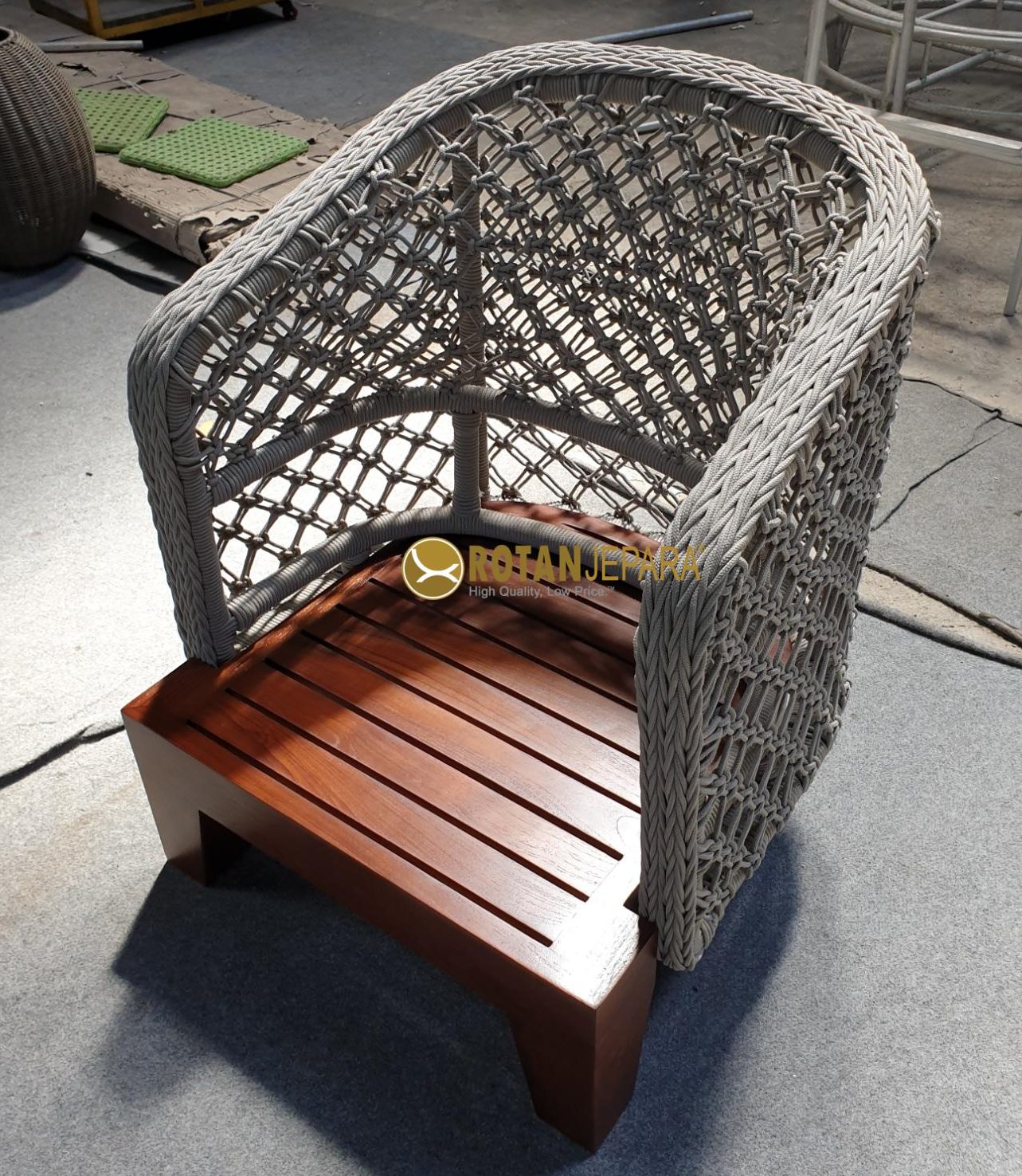 Elzer Chat Arm Chair Rope Luxurious for Resort Apartmen Elzer Chat Arm Chair Rope Luxurious for Resort Apartmen