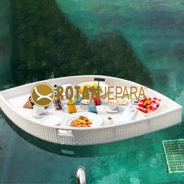 Floating tray boat for outdoor swimming pools Hotel Furniture