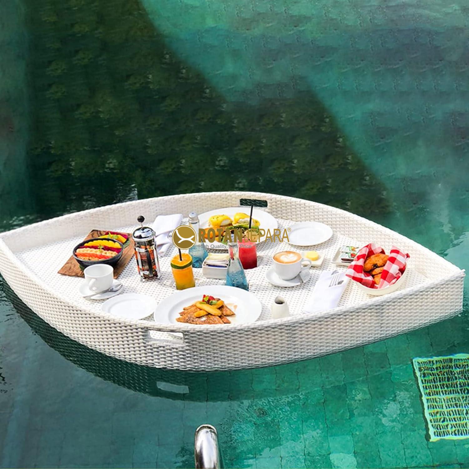 Floating tray boat for outdoor swimming pools Hotel Furniture