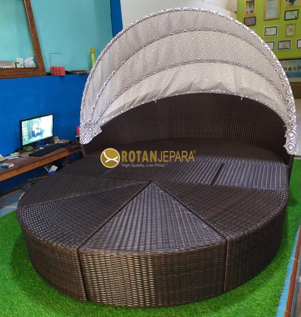 Patio Java Daybed with Canopy Outdoor Furniture Hotel