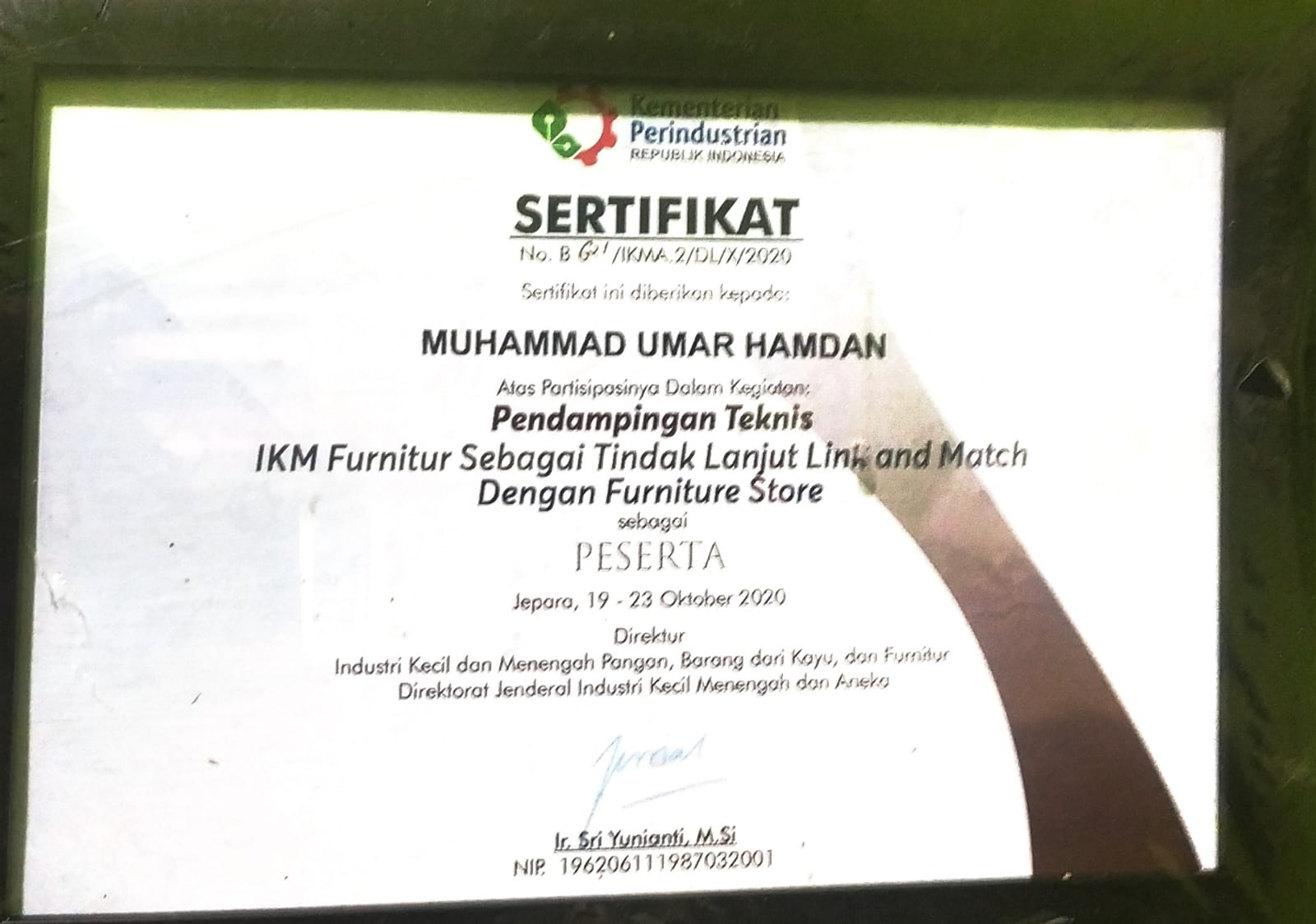 Pendampingan Tekhnis IKM Furniture sebagai Tindak Lanjut Link & Match Dengan Furniture Store_Kementrian Perindustrian Republik Indonesia