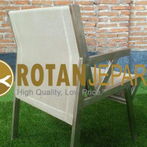 Ariana Batyline Pilpres Arm Chair Stainless Furniture Sling Villa Home Cafe Decor