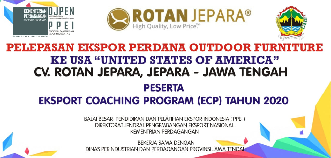 CV. Rotan Jepara- Pelepasan Export Perdana ke Amerika Serikat-DJPEN-PPEI Kementrian Perdagangan RI