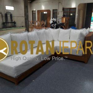 Erjero Rattan Corner Living Room Hotel Furniture