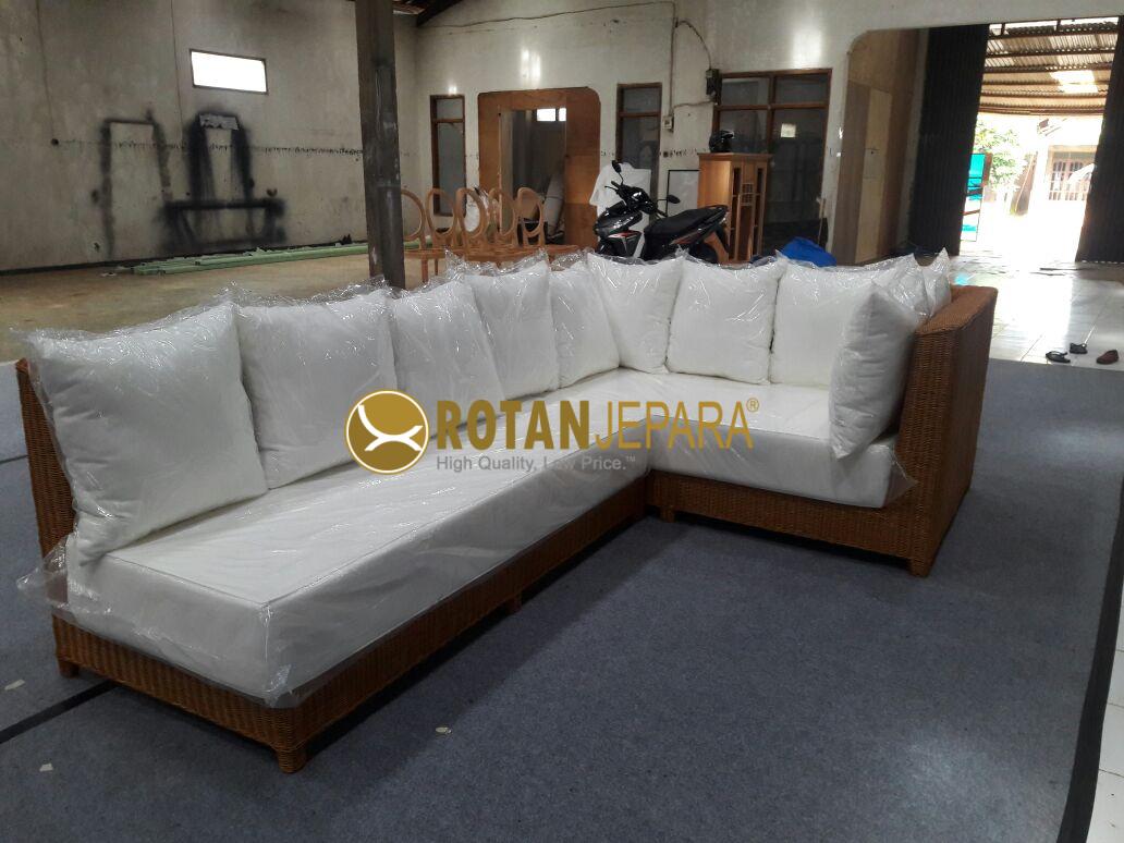 Erjero Rattan Corner Living Room Hotel Furniture