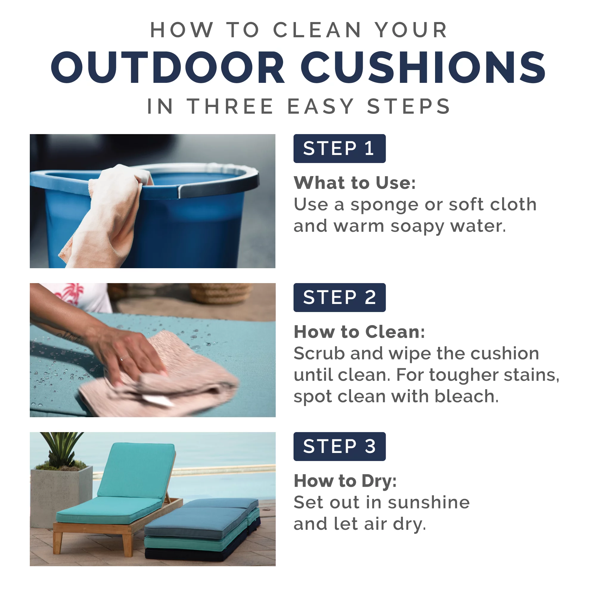 How To Clean Your Outdoor Cushion