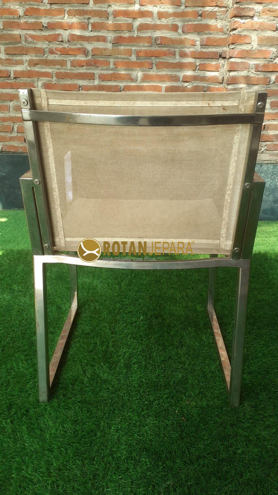 Jokowi Sling Batyline Arm Chair Stainless Cafe Home Furniture Jokowi Sling Batyline Arm Chair Stainless Cafe Home Furniture