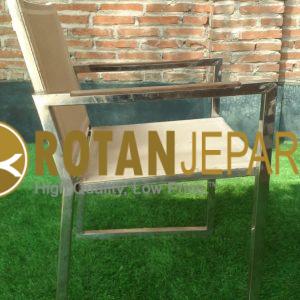 Jokowi Sling Batyline Arm Chair Stainless Resort Furniture