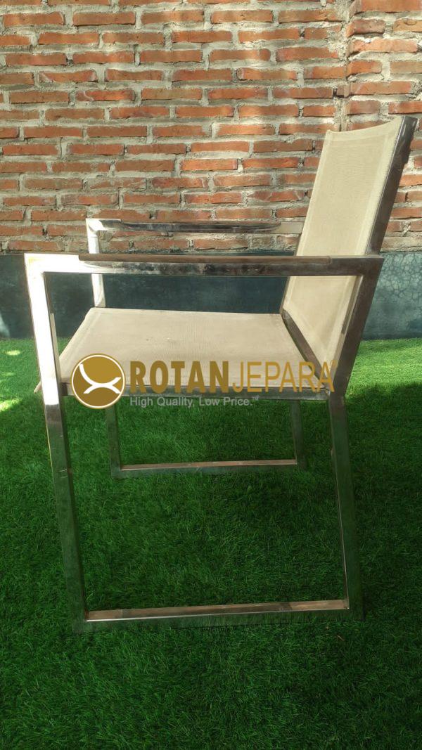 Jokowi Sling Batyline Arm Chair Stainless Villa Meuble Home Decor