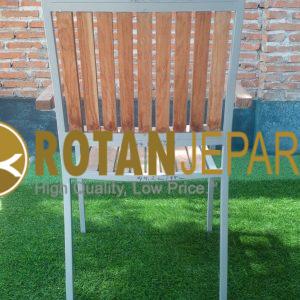 Prabowo Gemoy Arm Chair Aluminum Teak Furniture Outdoor Pavilion