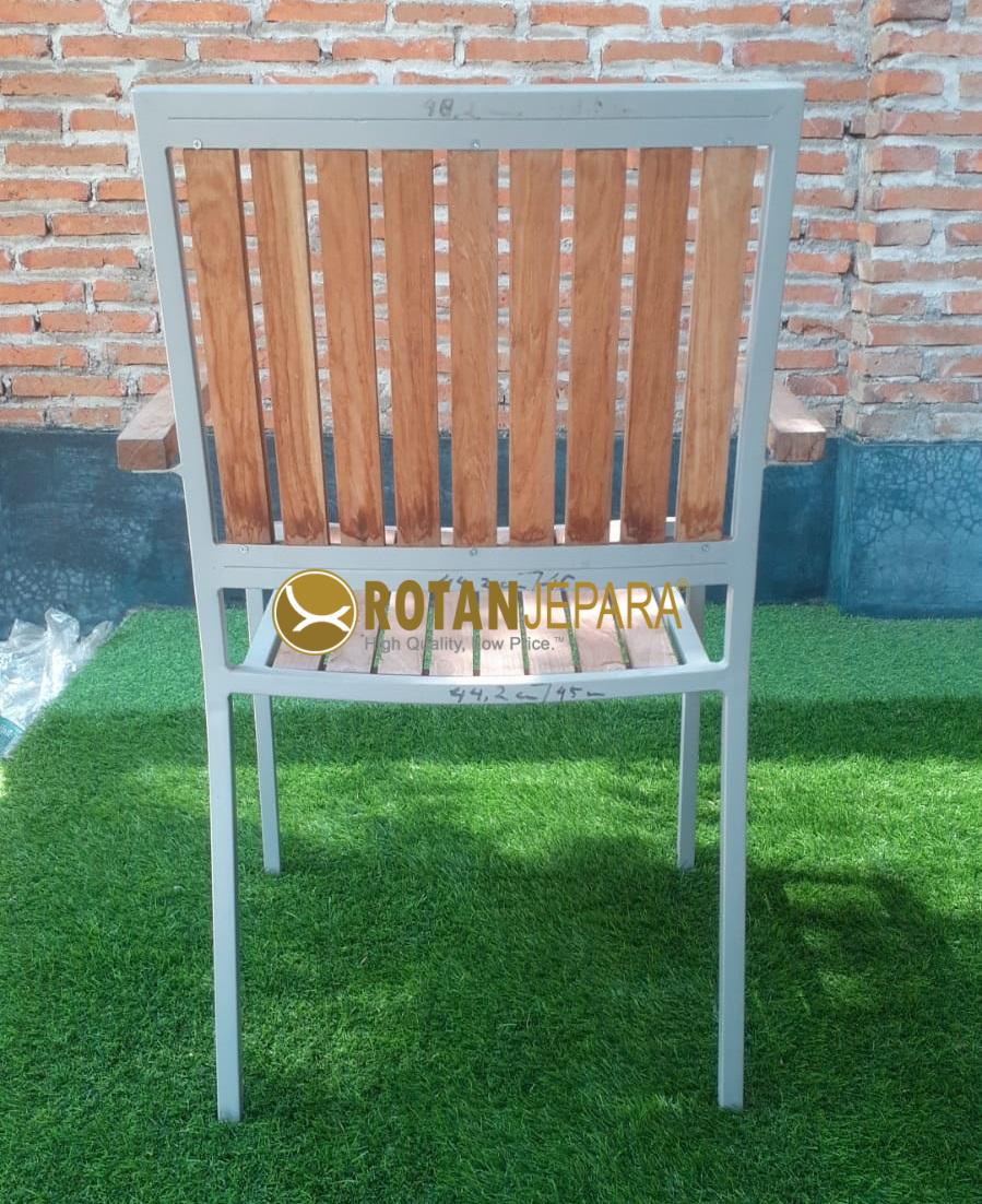 Prabowo Gemoy Arm Chair Aluminum Teak Furniture Outdoor Pavilion Prabowo Gemoy Arm Chair Aluminum Teak Furniture Outdoor Pavilion