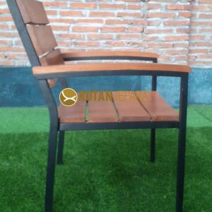 Teakers Aluminum Arm Chair Teak Home Indonesia Furniture