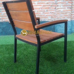 Teakers Aluminum Arm Chair Teak Hotel Indonesia Furniture