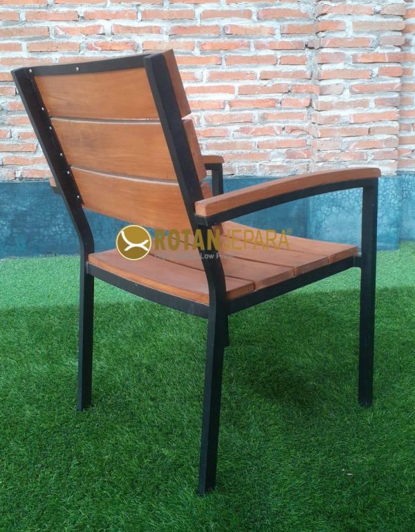 Teakers Aluminum Arm Chair Teak Hotel Indonesia Furniture