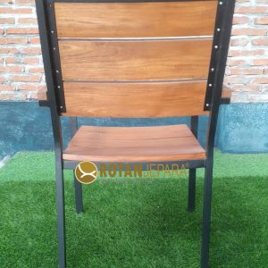 Teakers Aluminum Arm Chair Teak Pavilion Resort Indonesia Furniture