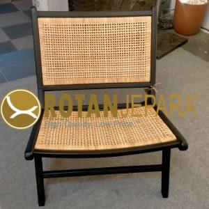 Black Rattan Chat Chair Beach Club Hotel