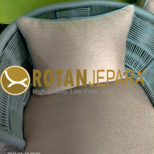 Blue Green Arm Chair Rope Cafe Beach Club Furniture