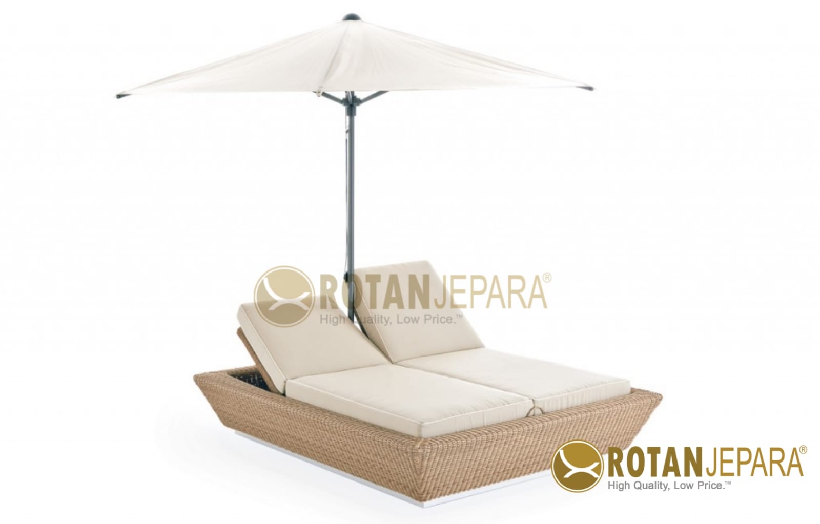 GANJAR Daybed Wicker Outdoor Hotel Beach Club Bar Collection GANJAR Daybed Wicker Outdoor Hotel Beach Club Bar Collection